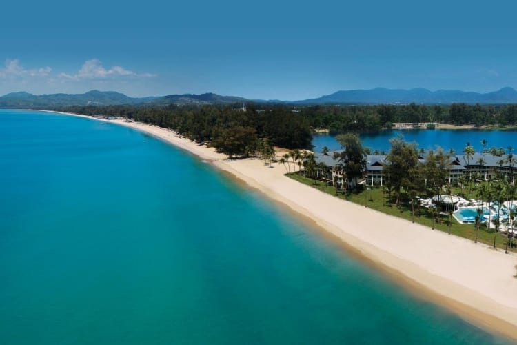 Phuket beach aerial